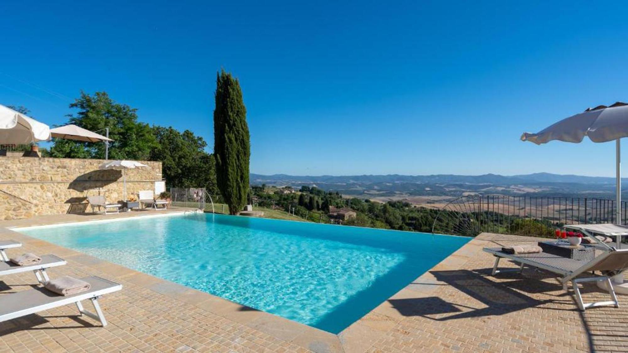 Апартаменты Casale Con Vista Colline Вольтерра Экстерьер фото